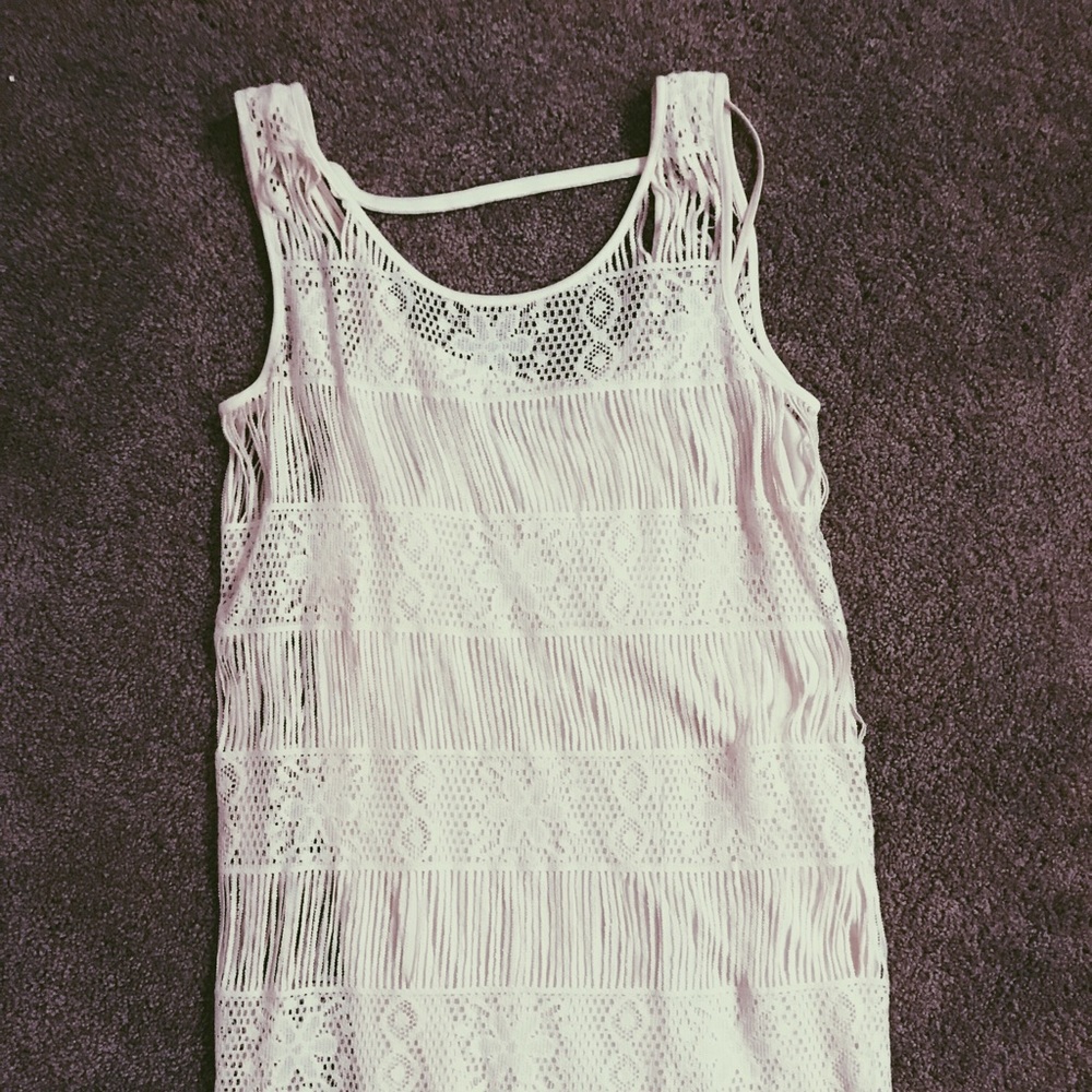 White lace dress